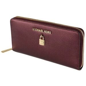 NWOT Michael Kors Giftables Adele Zip Around Continental Leather Wallet-…